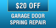 $20 off garage door spring repair